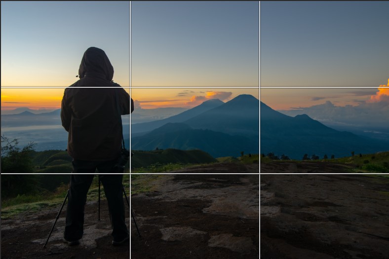 The Rule of Thirds for social media photography.