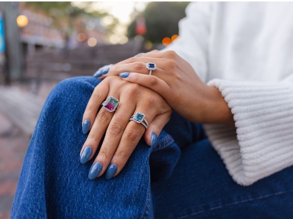 Lifestyle jewelry photography created for jewelry retailers